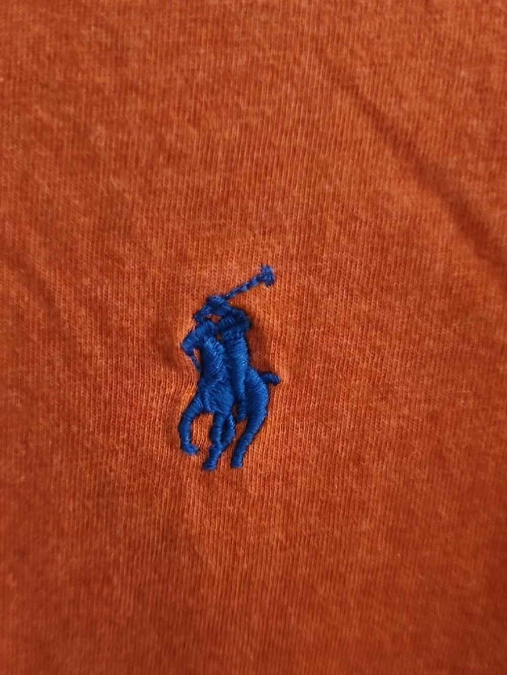 Polo by Ralph Lauren Coral Crew Neck T-Shirt with Blue Pony